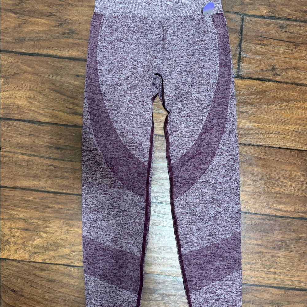 Victoria's Secret PINK burgundy seamless leggings Size S